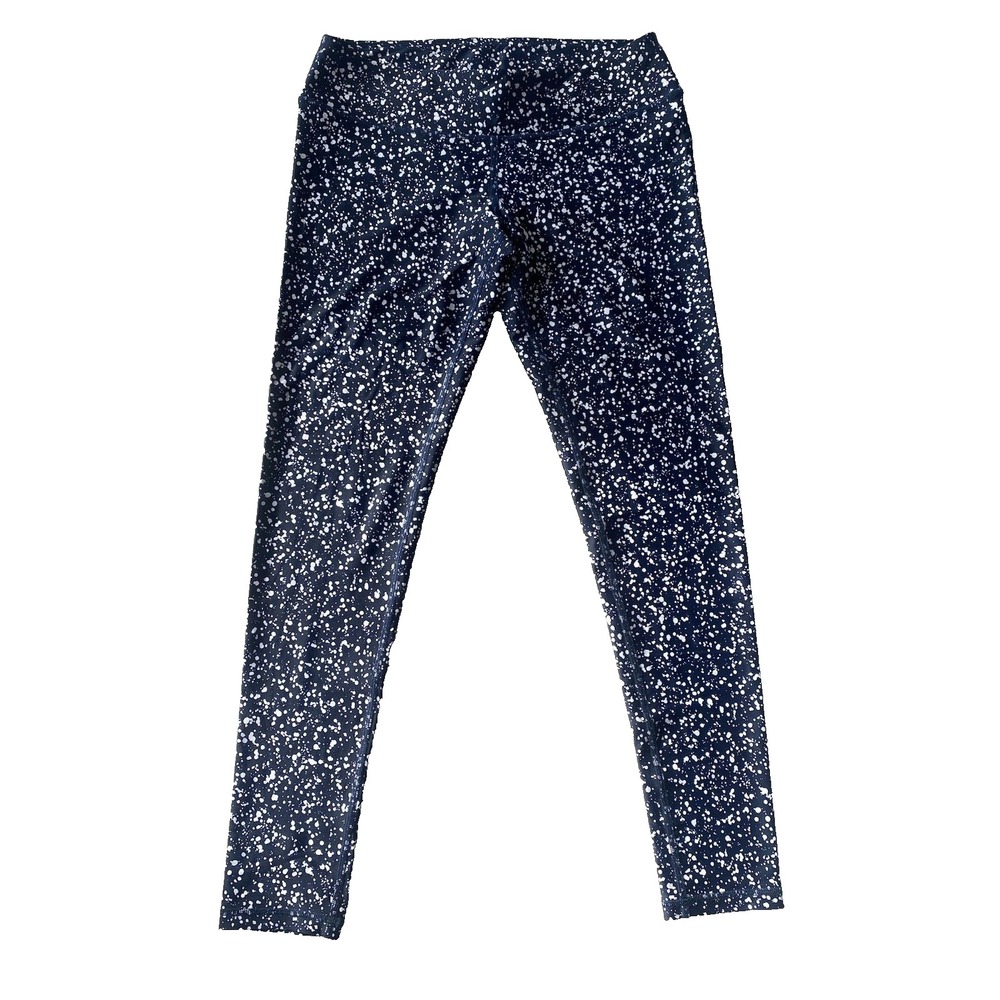 Tory Burch Leggings Navy Blue Walker Dotted Pony Small